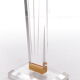 Vintage Plexiglas Stand or console with brass Lady, 1970 Italy