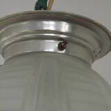 Art Deco ceiling light in glass and metal