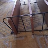 String shelves wood and metal