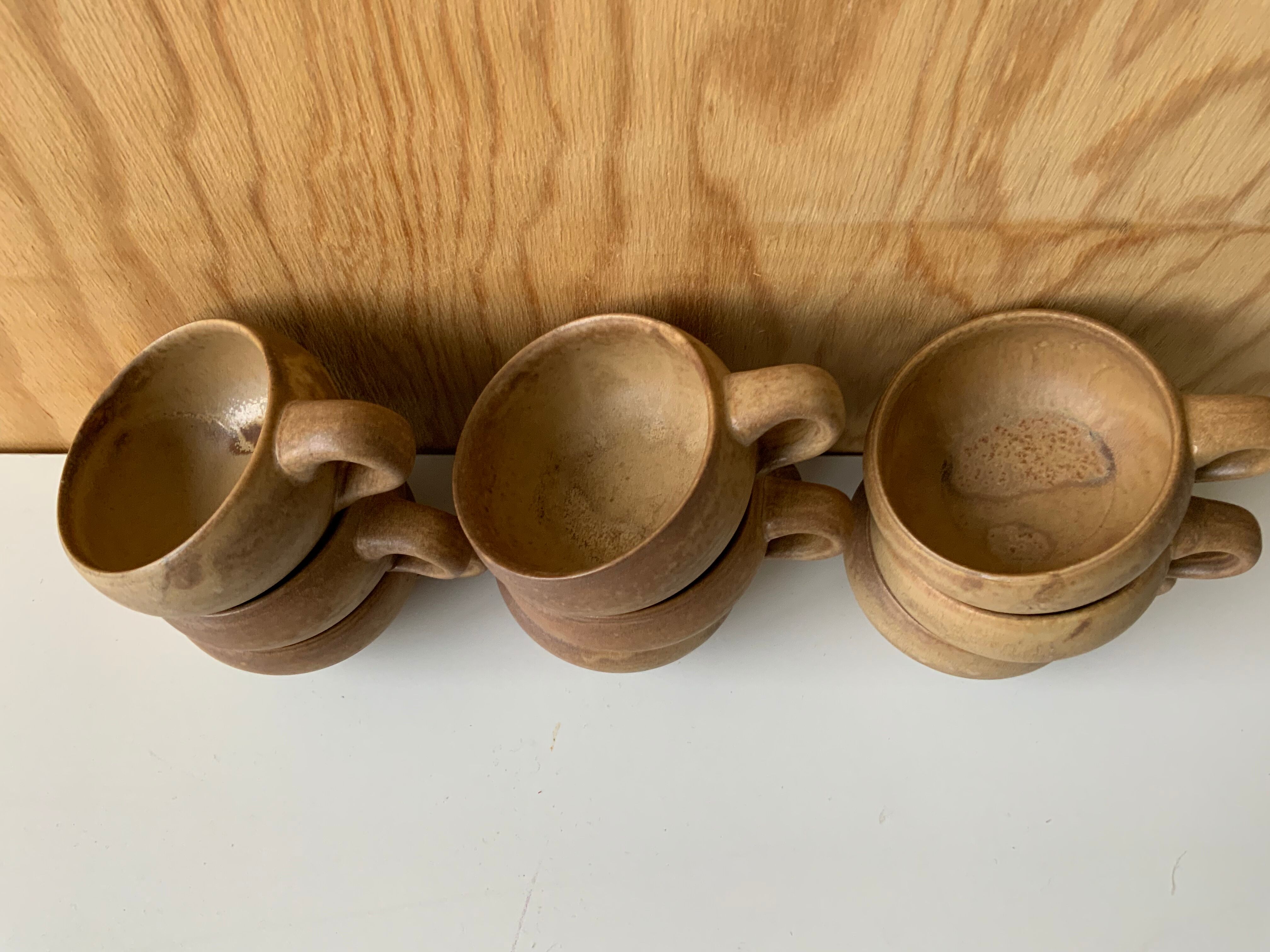 Vintage stoneware cups