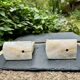Pair of onyx bookends horse 1960s Italy vintage
