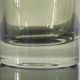 Sculptural vase in olive green glass