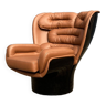 Joe Colombo Elda Longhi chair in cognac leather in new condition!