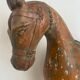 Indian temple horse in polychrome wood