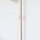 Golden Scandinavian floor lamp, 70s