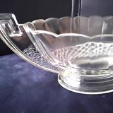Art Deco cup in molded pressed glass