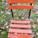 Vintage bistro metal chairs
