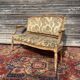 Gilded carved wooden bench louis XV XVIII century