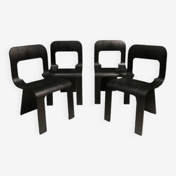 Set de 4 chaises par Gigi Sabadin années 1970