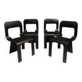 Set de 4 chaises par Gigi Sabadin années 1970