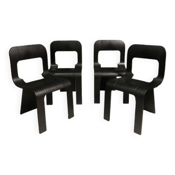 Set de 4 chaises par Gigi Sabadin années 1970