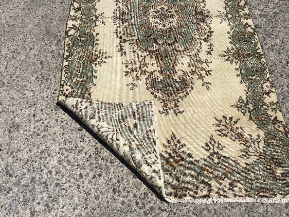 4x7 Handmade area rug - rugs for bedroom