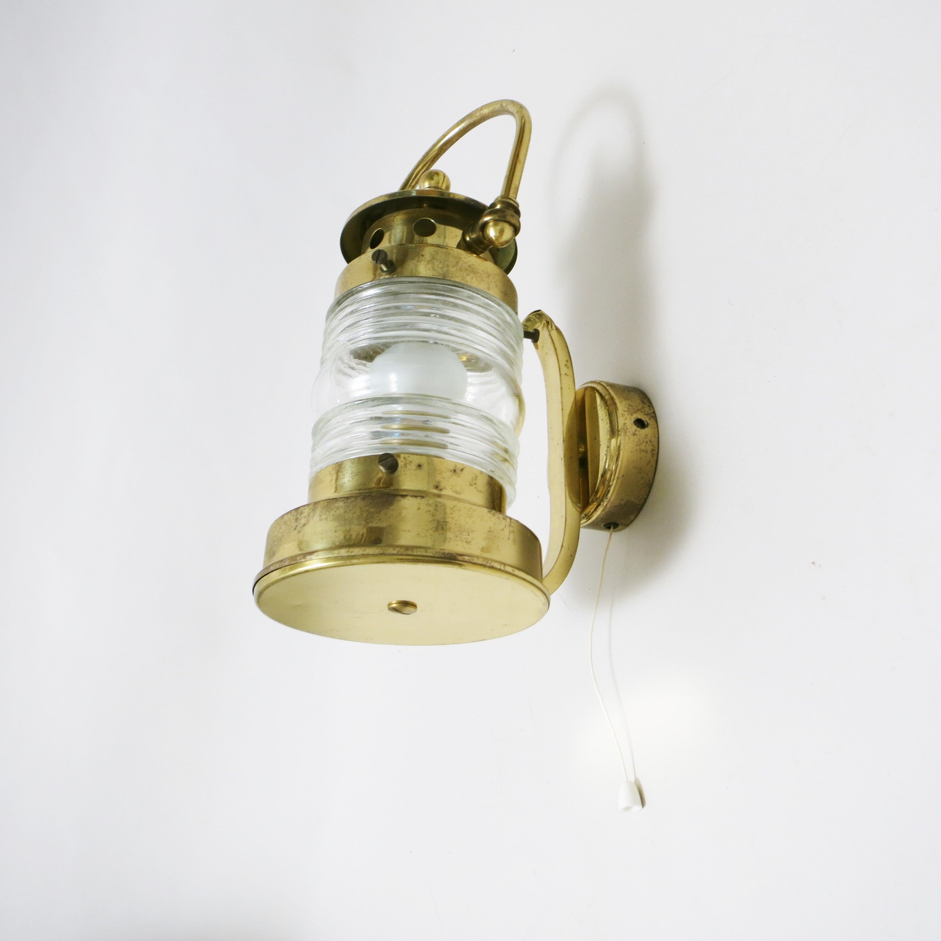 Applique boat Brass Lantern