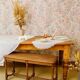 English farmhouse table in solid pine from the late 19th century, L187cm.