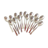 15 silver metal spoons - modern shape