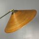 Lampadaire italien réglable en rotin cannelé, bambou et laiton, années 1970