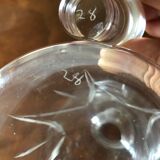 Engraved and numbered glass carafe