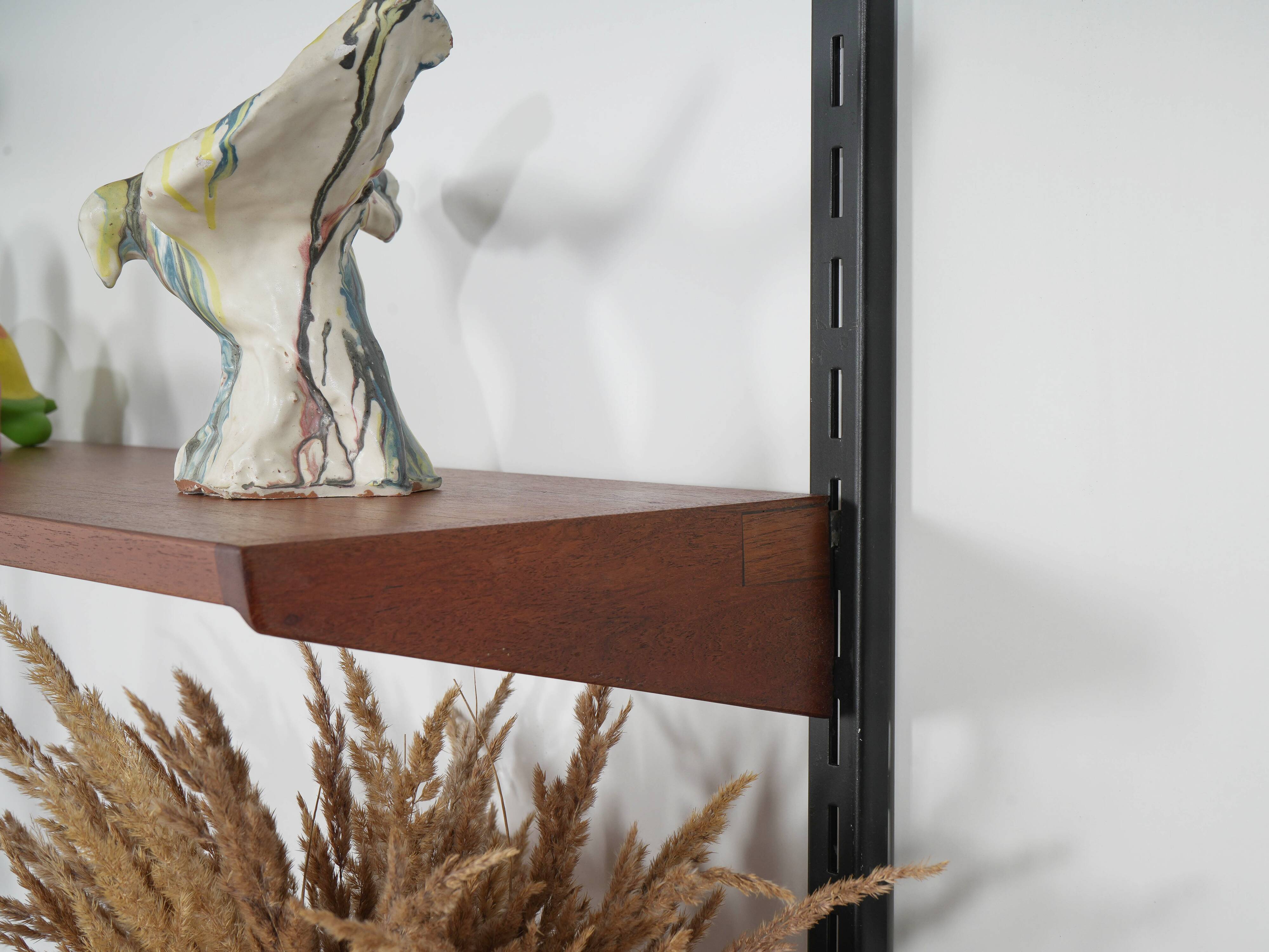 Modular shelving Kai Kristiansen, teak veneer, Danish design 1960s