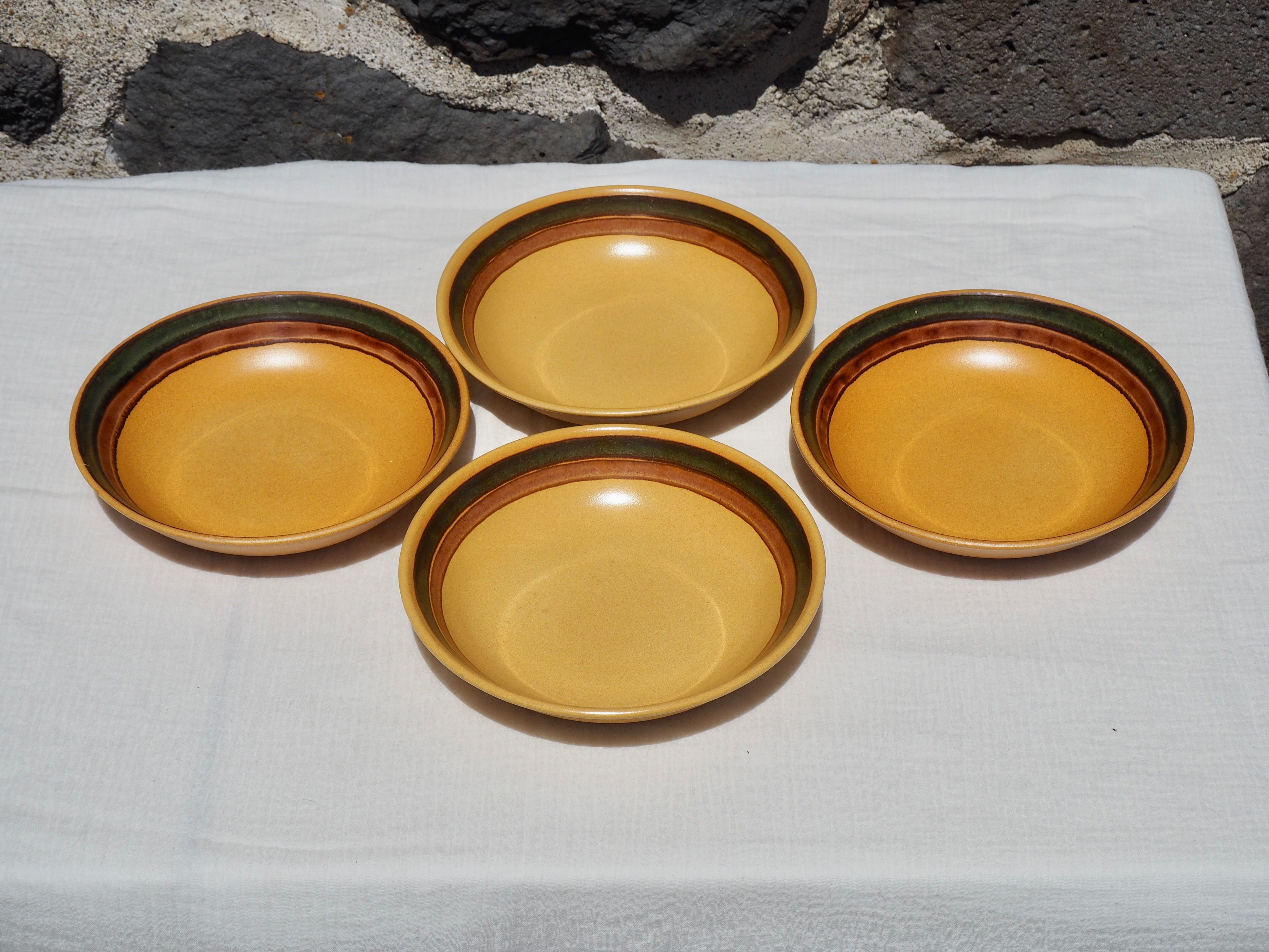 Set of 4 hollow plates