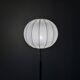Mid-century black leather and brass floor lamp by Falkenbergs Belysning, Sweden, 1960s.