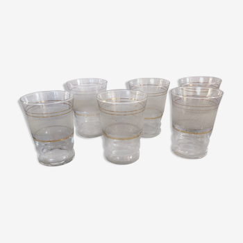 Lot de 6 verres granités