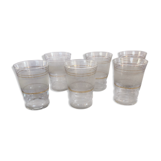 Lot de 6 verres granités