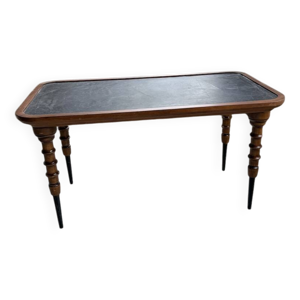 table drapière en noyer, - 1900