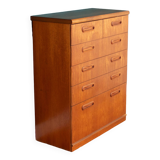 Commode rétro en teck des années 1960 à 2 tiroirs sur 4 tiroirs par Meredew