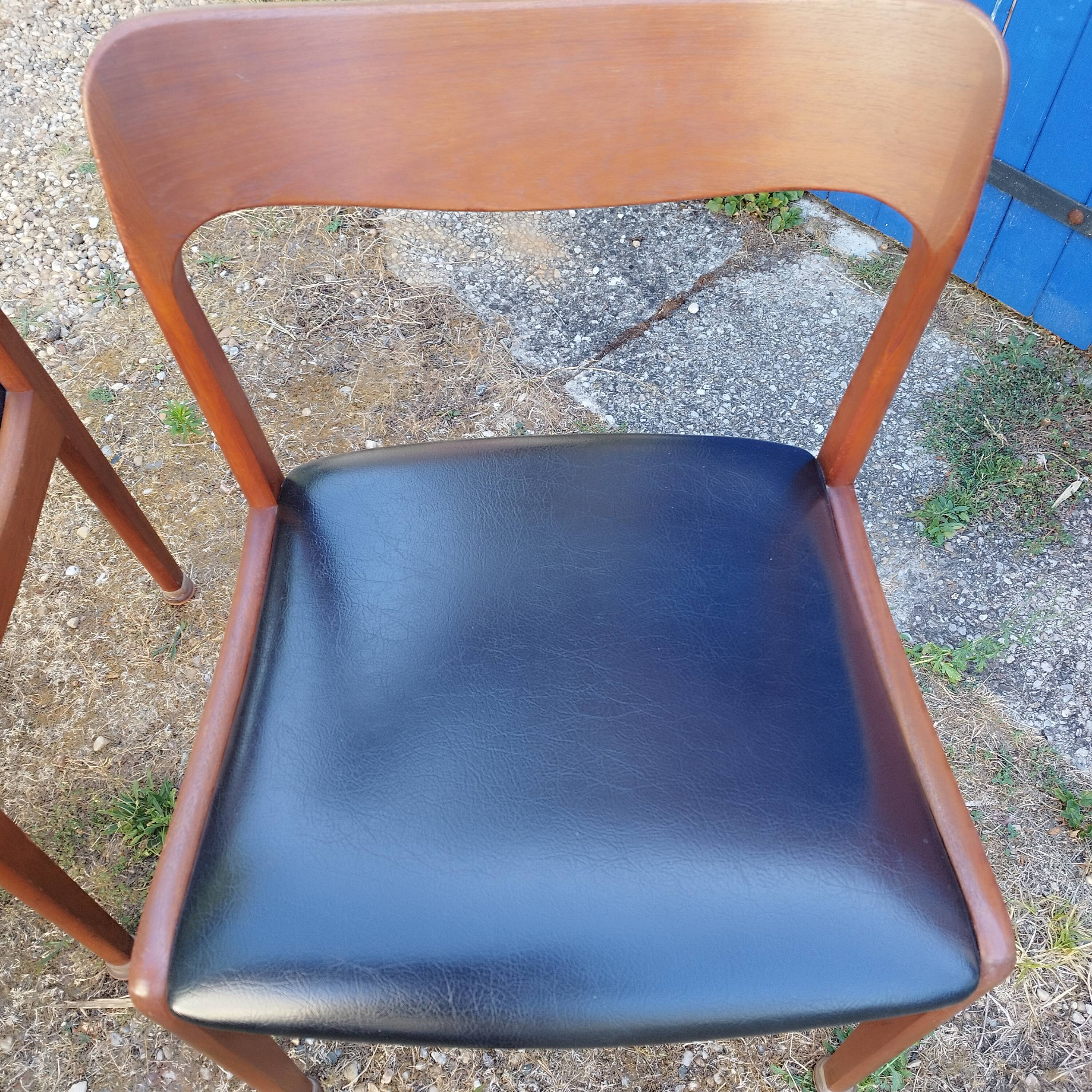 Scandinavian chairs in teak