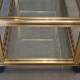 Pierre Vandel serving trolley in gold aluminum