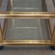 Pierre Vandel serving trolley in gold aluminum
