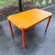 Lot of dining tables and 4 Vico Magistretti chairs from 1960.