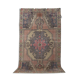 Vintage multicoloured Turkish rug with floral medallion, 125 × 213 cm