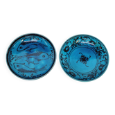 2 Coupelles En Céramique Bleu Turquoise De Perse