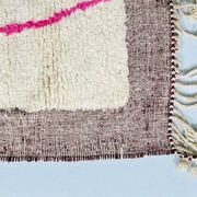 Tapis en laine pure naturelle fait main taille 140 x 260 cm