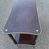 Desserte vintage double plateau doré