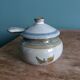 Small pot sugar and mustard bowl signed Atch, Chantal and Thierry Robert