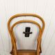 Chaise bistrot bois courbé 1980 cannage miel