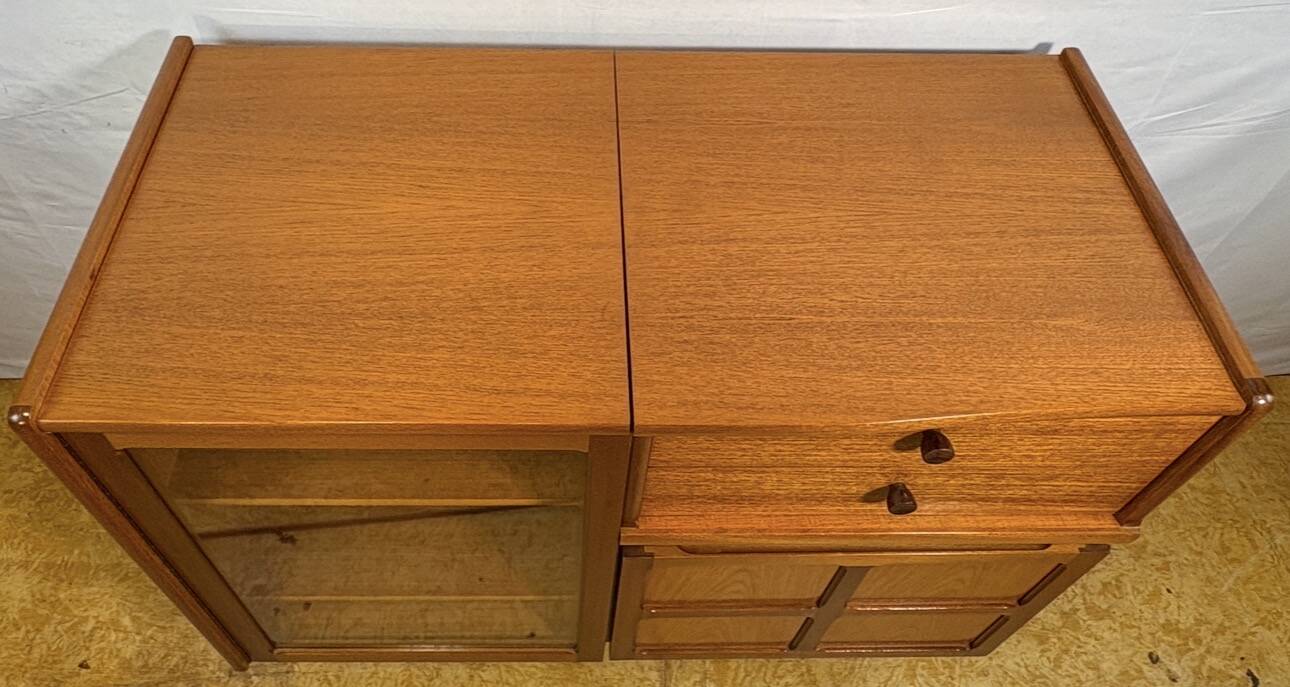 Mid Century Retro Teak Music Cabinet by Nathan Circa 1960 Record cabinet