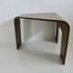 Table basse scandinave en bois cintré années 70