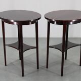 1930s pair of restored Thonet side tables No. 206, Czechoslovakia