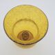 Biot orange bubble glass candle holder