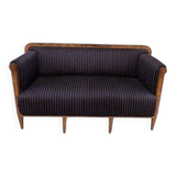 3-seater Directoire sofa, walnut wood – Good condition
