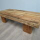 Rustic coffee table firm atmosphere