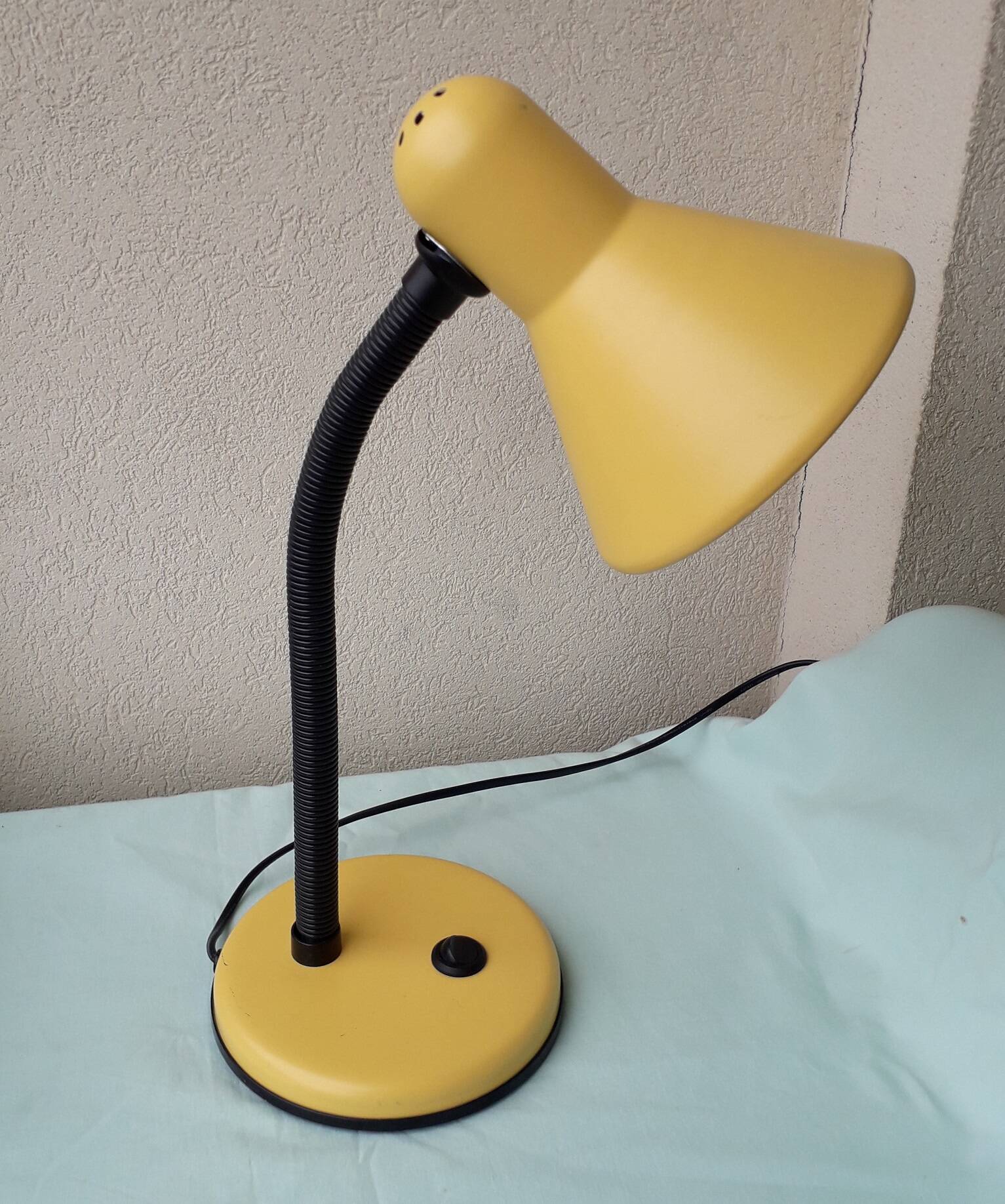Yellow desk lamp