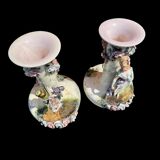 Pair of slip vases