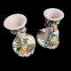 Paire de vases en barbotine