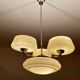 Large Art Deco pendant light in glass, 1930s
