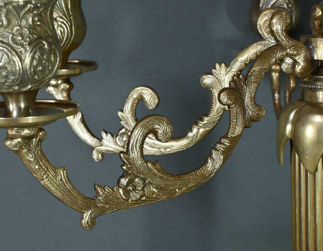 Important Bronze Candelabra, Louis XVI style – Late 19th century