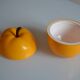 Vintage 70's yellow apple ice bucket or ice cubes
